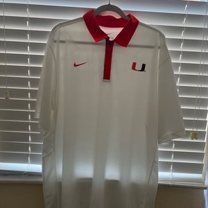 Mens Miami Hurricanes polo shirt